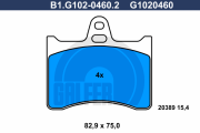 B1.G102-0460.2 GALFER sada brzdových platničiek kotúčovej brzdy B1.G102-0460.2 GALFER