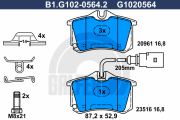 B1.G102-0564.2 GALFER sada brzdových platničiek kotúčovej brzdy B1.G102-0564.2 GALFER