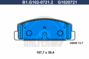 B1.G102-0721.2 GALFER sada brzdových platničiek kotúčovej brzdy B1.G102-0721.2 GALFER