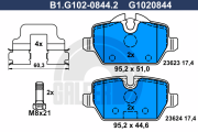 B1.G102-0844.2 GALFER sada brzdových platničiek kotúčovej brzdy B1.G102-0844.2 GALFER
