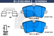 B1.G102-0924.2 GALFER sada brzdových platničiek kotúčovej brzdy B1.G102-0924.2 GALFER