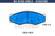 B1.G102-1085.2 GALFER sada brzdových platničiek kotúčovej brzdy B1.G102-1085.2 GALFER