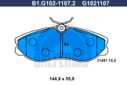 B1.G102-1107.2 GALFER sada brzdových platničiek kotúčovej brzdy B1.G102-1107.2 GALFER