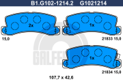 B1.G102-1214.2 GALFER sada brzdových platničiek kotúčovej brzdy B1.G102-1214.2 GALFER