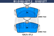 B1.G102-1277.2 GALFER sada brzdových platničiek kotúčovej brzdy B1.G102-1277.2 GALFER