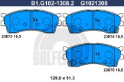 B1.G102-1308.2 GALFER sada brzdových platničiek kotúčovej brzdy B1.G102-1308.2 GALFER