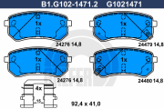 B1.G102-1471.2 GALFER sada brzdových platničiek kotúčovej brzdy B1.G102-1471.2 GALFER