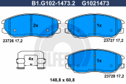 B1.G102-1473.2 GALFER sada brzdových platničiek kotúčovej brzdy B1.G102-1473.2 GALFER