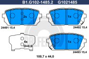 B1.G102-1485.2 GALFER sada brzdových platničiek kotúčovej brzdy B1.G102-1485.2 GALFER