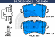 B1.G120-1004.2 GALFER sada brzdových platničiek kotúčovej brzdy B1.G120-1004.2 GALFER