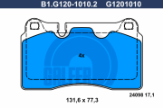 B1.G120-1010.2 Sada brzdových destiček, kotoučová brzda GALFER