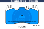 B1.G120-1012.2 Sada brzdových destiček, kotoučová brzda GALFER