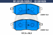 B1.G120-1029.2 Sada brzdových destiček, kotoučová brzda GALFER