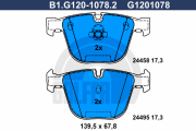 B1.G120-1078.2 Sada brzdových destiček, kotoučová brzda GALFER