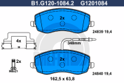 B1.G120-1084.2 GALFER sada brzdových platničiek kotúčovej brzdy B1.G120-1084.2 GALFER