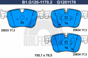 B1.G120-1170.2 GALFER sada brzdových platničiek kotúčovej brzdy B1.G120-1170.2 GALFER