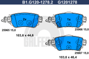 B1.G120-1278.2 GALFER sada brzdových platničiek kotúčovej brzdy B1.G120-1278.2 GALFER