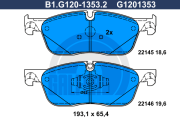 B1.G120-1353.2 Sada brzdových destiček, kotoučová brzda GALFER