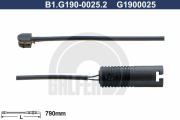 B1.G190-0025.2 GALFER výstrażný kontakt opotrebenia brzdového oblożenia B1.G190-0025.2 GALFER