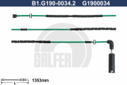 B1.G190-0034.2 GALFER výstrażný kontakt opotrebenia brzdového oblożenia B1.G190-0034.2 GALFER