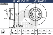 B1.G210-0232.1 Brzdový kotouč GALFER