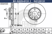 B1.G225-0131.1 Brzdový kotouč GALFER