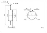224 212 Brzdový kotouč HART