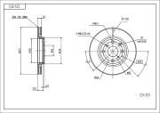 224 353 Brzdový kotouč HART