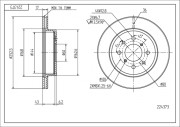 224 373 Brzdový kotouč HART