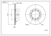 227 982 Brzdový kotouč HART