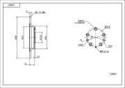 228 867 Brzdový kotouč HART