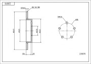 228 878 Brzdový kotouč HART