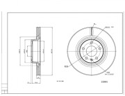 230 991 Brzdový kotouč HART