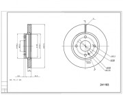 241 183 Brzdový kotouč HART