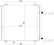 606 160 Kondenzátor, klimatizace HART