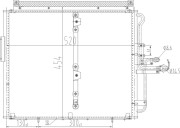 606 464 Kondenzátor, klimatizace HART