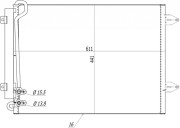 608 408 Kondenzátor, klimatizace HART