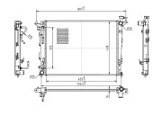637 158 Chladič, chlazení motoru HART