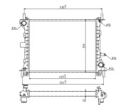 637 192 Chladič, chlazení motoru HART