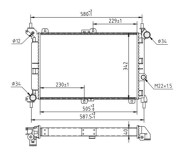 637 198 Chladič, chlazení motoru HART
