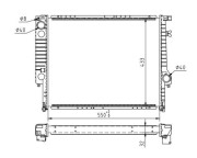 600 191 Chladič, chlazení motoru HART