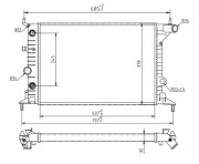 601 385 Chladič, chlazení motoru HART