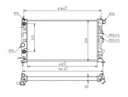 602 079 Chladič, chlazení motoru HART