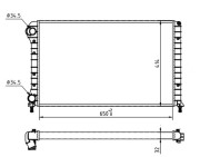 603 320 Chladič, chlazení motoru HART