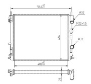 603 631 Chladič, chlazení motoru HART