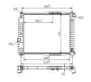 606 412 Chladič, chlazení motoru HART