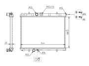 608 340 Chladič, chlazení motoru HART