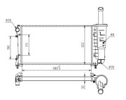 611 773 Chladič, chlazení motoru HART