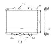 611 777 Chladič, chlazení motoru HART