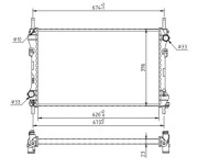 637 136 Chladič, chlazení motoru HART